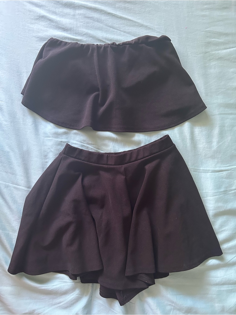 Boohoo Dark Brown Circle Skirt - Flared Skater Style